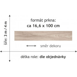 PVC podlaha - lino Duplex 1706