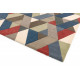 AKCE: 120x170 cm Ručně všívaný kusový koberec Funk Chevron multi
