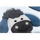 Dětský kusový koberec Petit Farm animals blue