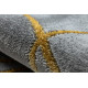 Kusový koberec Emerald 1022 grey and gold kruh