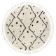 Kusový koberec Berber Tetuan B751 cream kruh