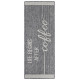 Běhoun Cucina Life Begins After Coffee 105627 Grey Cream