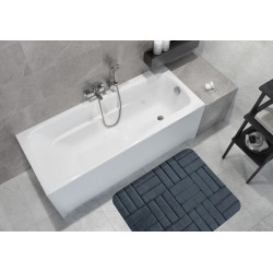 Protiskluzová koupelnová předložka 3D 667 dark grey