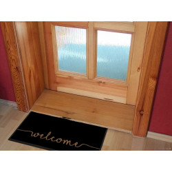 Protiskluzová rohožka Welcome 103796 Anthracite Creme - na ven i na doma