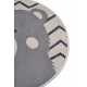 Dětský koberec Adventures 105964 Cream Grey kruh