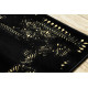 AKCE: 70x300 cm Běhoun Gloss 408C 86 geometric black/gold