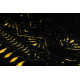AKCE: 70x300 cm Běhoun Gloss 408C 86 geometric black/gold