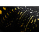 AKCE: 70x300 cm Běhoun Gloss 408C 86 geometric black/gold
