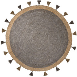 AKCE: 150x150 (průměr) kruh cm Kusový koberec Lunara Grey kruh – na ven i na doma