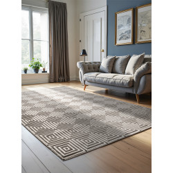 Kusový koberec Perles 106185 White Grey z kolekce Elle