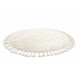 AKCE: 120x120 (průměr) kruh cm Kusový koberec Berber 9000 cream kruh