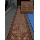 AKCE: 310x67 cm Protiskluzový běhoun na míru Zel 1002 Brown - obšitý ze všech stran
