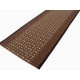 AKCE: 400x100 cm Protiskluzový běhoun na míru Zel 1002 Brown - obšitý ze všech stran